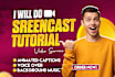 do screencast instructional video how to use website or app