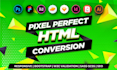 convert figma to html, xd to html, psd to HTML responsive bootstrap tailwind CSS