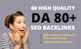do 60 pr9 high quality dofollow seo backlinks high da whitehat link building