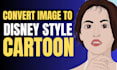 turn your portrait into a disney style cartoon illustration