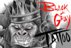 design a black and grey tattoo art