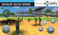 develop your dream mobile or PC game in unity 3d in 2d or 3d