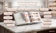 design a professional beauty training manual, workbook and course guide