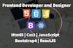 be your front end web developer, HTML CSS