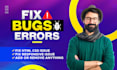 fix html, css, bootstrap bug and errors within 24hours