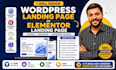 design wordpress landing page or elementor landing page