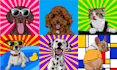 draw pet pop art, pet illustration on ipad procreate