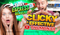 design custom and not ai thumbnail in 24 hours