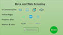 do web and data scraping with webharvy, parsehub, octoparse