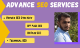do complete monthly SEO service with on page optimization, link building and ran