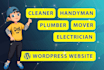 build a cleaning service website, plumber, handyman, electrician website