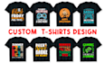 make custom and trendy t shirt design any niche