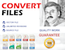 do any file conversion to  ai, psd, png, jpg, pdf