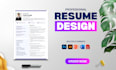 create a modern ats friendly resume, CV and cover letter