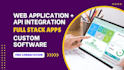 develop web application with api integration and data