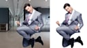 remove background professionally from image, and create new bg white, colorful