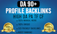 build high authority 150 profile creation da 90 backlinks