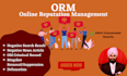 help in online reputation management ORM for brands and individuals