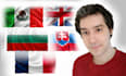 translate english, latin american spanish, bulgarian and french