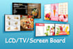 design static TV screen menu or restaurant digital menu tv menu board lcd menu