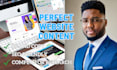 write persuasive website content and landing page copy