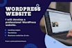 create a professional wordpress website