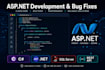 fix asp net c sharp bugs and build dotnet web applications
