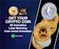 do 3d crypto coin reveal video animation and loop spinning