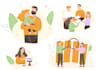 create modern vector illustration for brand, social media
