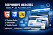 build a responsive and modern custom website