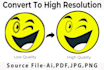 convert your low quality logo to high resolution vector