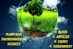 write blogs and essays related to environmental science