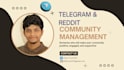manage reddit and telegram community