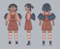 create a 2d character turnaround