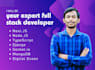be your full stack developer for nextjs, nodejs, typescript