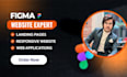 do figma website design, website UI UX design, and website redesign