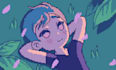 create pixel art animation lofi style in loop