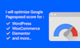 optimize pagespeed score for wordpress and elementor