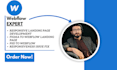 design a responsive webflow website landing page