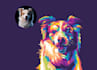 draw your pet into vector wpap pop art