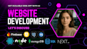develop website using nodejs react, mongodb with custom microservices