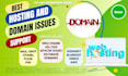 fix website domain and hosting issues and problems
