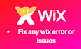 fix any wix website issues, bugs and errors create wix website
