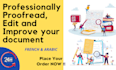 proofread, edit and improve your writing in 24hours