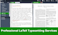format and typeset your document in latex overleaf