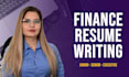 write, edit, create your banking, finance, insurance resume