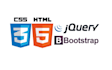 develop your site in html css bootstrap javascript jquery