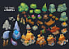 create 2d game art props, icons, items, assets, objects, skill