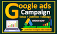 setup and manage google ads adwords PPC search and youtube video ads campaign