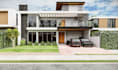 give 3d exterior design having 3d exterior rendering and 3d animation